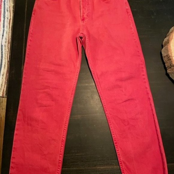 Boyish Tommy High Rise Jeans - Red - Size 28 - Picture 3 of 6